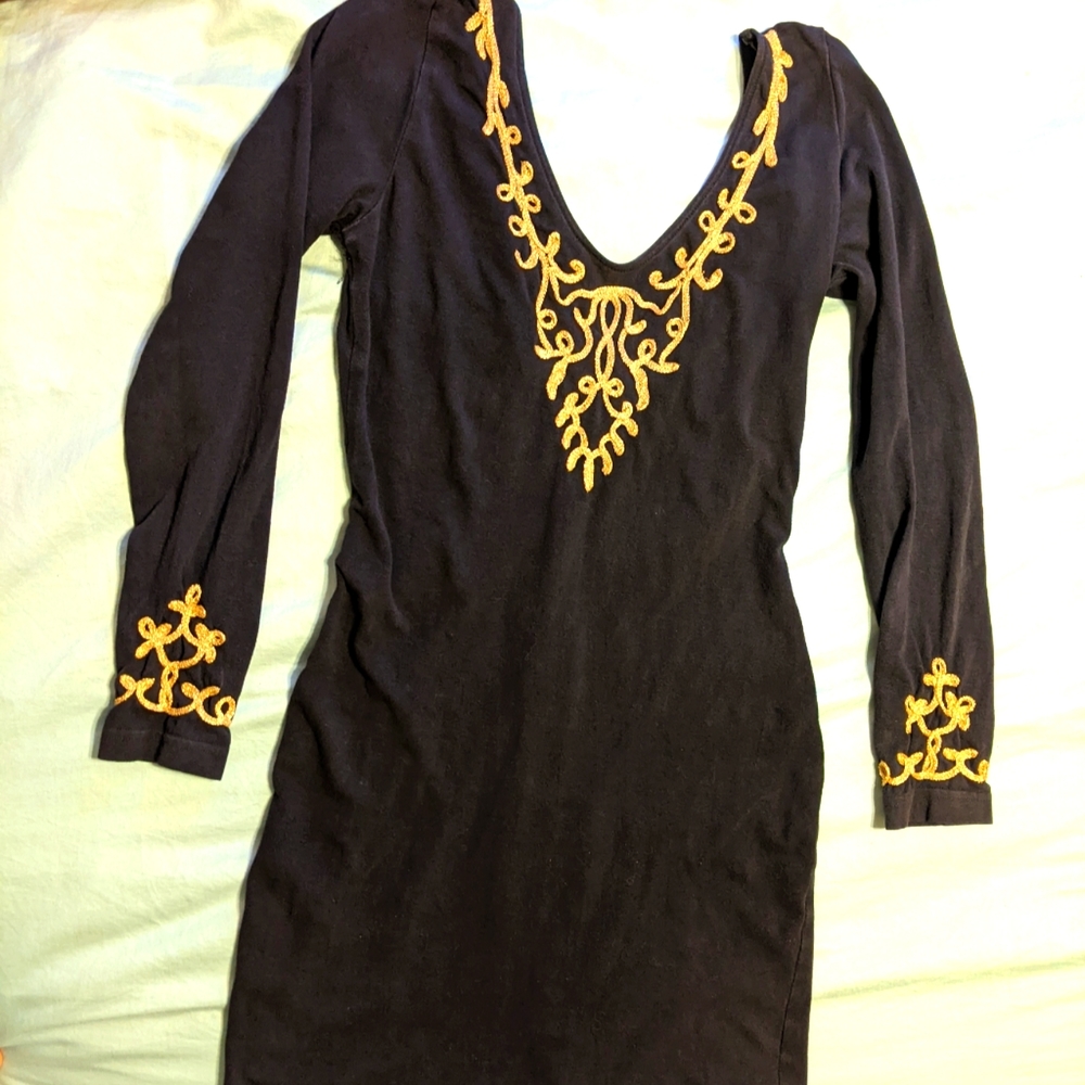 Rare Vintage 90s Peep Open-Back Bodycon Dress M